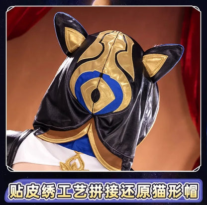 iCoser Honkai Star Rail Cipher Cosplay Costume Wig Bodysuit Uniform Cifera Tail Halloween Party for Women Girls Festival Props