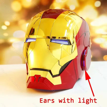 NEW Iron Man Helmet Mk5 Electric Voice Activated Control Wearable Mask 1:1 Automatic Opening Closing Model Figure Adult Toy Gift