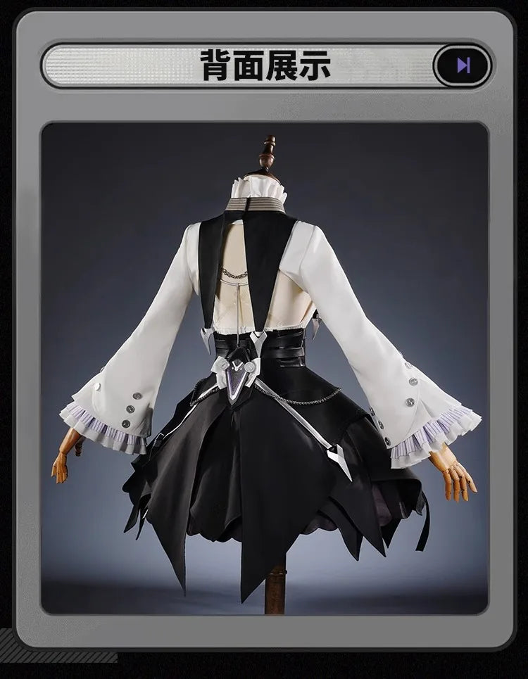 Zenless Zone Zero Vivian Cosplay Costume Wig Dress Uniform Headwear Earrings Mockingbird Halloween Party for Women Girl Carnival