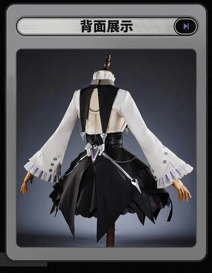 Zenless Zone Zero Vivian Cosplay Costume Wig Dress Uniform Headwear Earrings Mockingbird Halloween Party for Women Girl Carnival