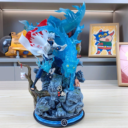 Naruto Anime Figure GK Hatake Kakashi 37cm Action Figure PVC Cartoon Characters Desktop Ornaments Friends Birthday Gifts Toys