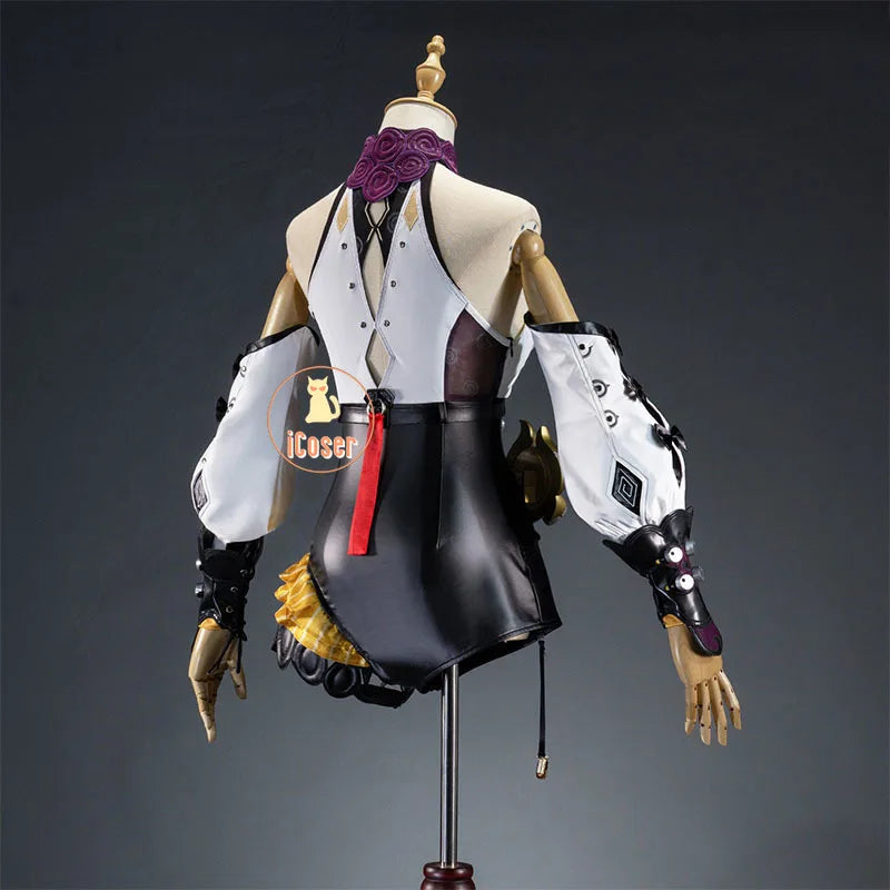 Zenless Zone Zero Yidhari Cosplay Costume Wig Uniform Bodysuit Hat Spook Shack Halloween Party for Women Girls Role Play Outfit