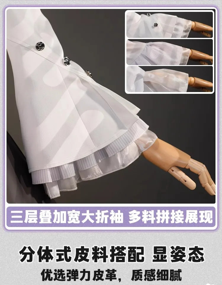 iCoser Zenless Zone Zero Vivian Cosplay Costume Dress Uniform Headwear Mockingbird Metal Props Halloween Party Women Carnival