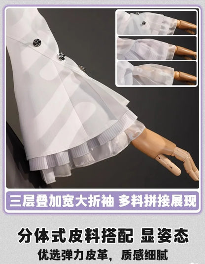 iCoser Zenless Zone Zero Vivian Cosplay Costume Dress Uniform Headwear Mockingbird Metal Props Halloween Party Women Carnival