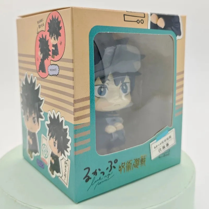 Popular Big Head Cute Anime Jujutsu Posture Figurine Naruto Shippuden Action Figures PVC Q Version Collection Model Toys Gifts