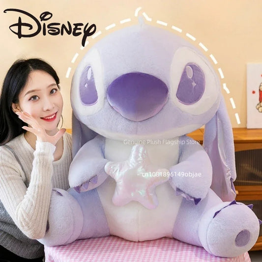 80CM Large Big Size Disney Stitch Cartoon Anime Plush Stuffed Doll Room Decoration Children Pillow Cute Peluche Ornaments Gifts