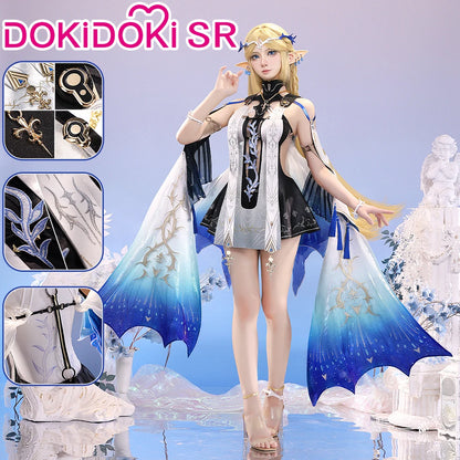 Cartethyia Cosplay Costume Game Wuthering Waves DokiDoki-SR Women Dress Cantarella Halloween Cosplay Wig