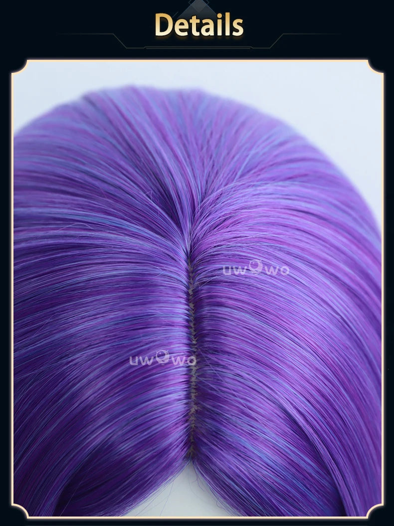 UWOWO Irelia Wig Game League of Legends/LOL: Spirit Blossom Irelia Cosplay Wig Long Hair Purple Wig Halloween Wig