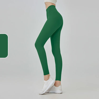 The Codex Seamless Yoga Leggings for Women – Athletic Gym Workout Fitness Pants Tights - Swamp Green / XL