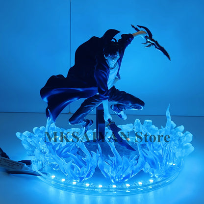 Anime Solo Leveling Sung Jinwoo Excite Motions Action Figure Toys DIY Atmosphere Lamp PVC Model Collection Figurine