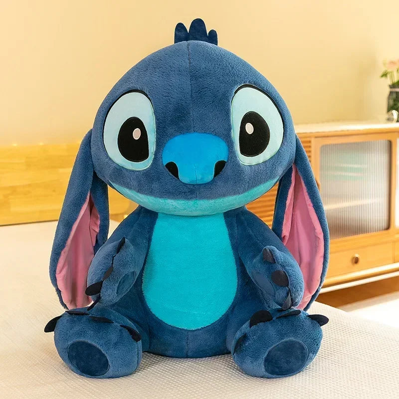 80cm Big Size Disney LILO & Stitch Anime Plush Stuffed Doll Room Plushies Pillow Kawaii Ornaments Children's Holiday Gifts