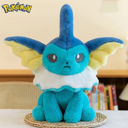 45/60/80CM Big Size Pokémon Jolteon Plushies ‌Vaporeon Cartoon Anime Stuffed Ornament Comfortable Soft Doll Children's Toy Gift