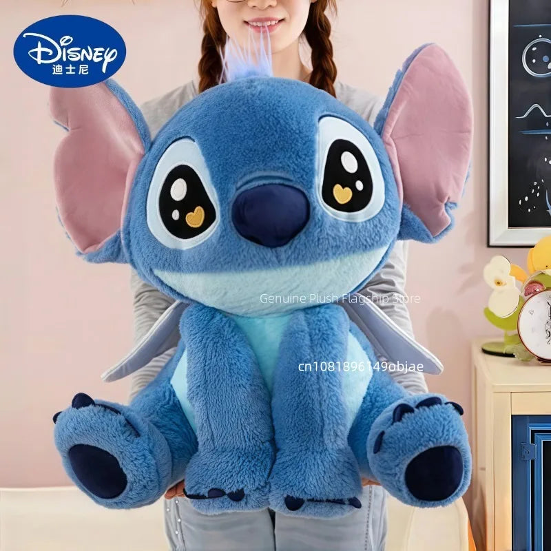 25/40/60cm Big Size Angel Stitch Disney Anime Plush Stuffed Dolllilo & Stitch Cartoon Plushies Pillow Ornaments Holiday Gifts