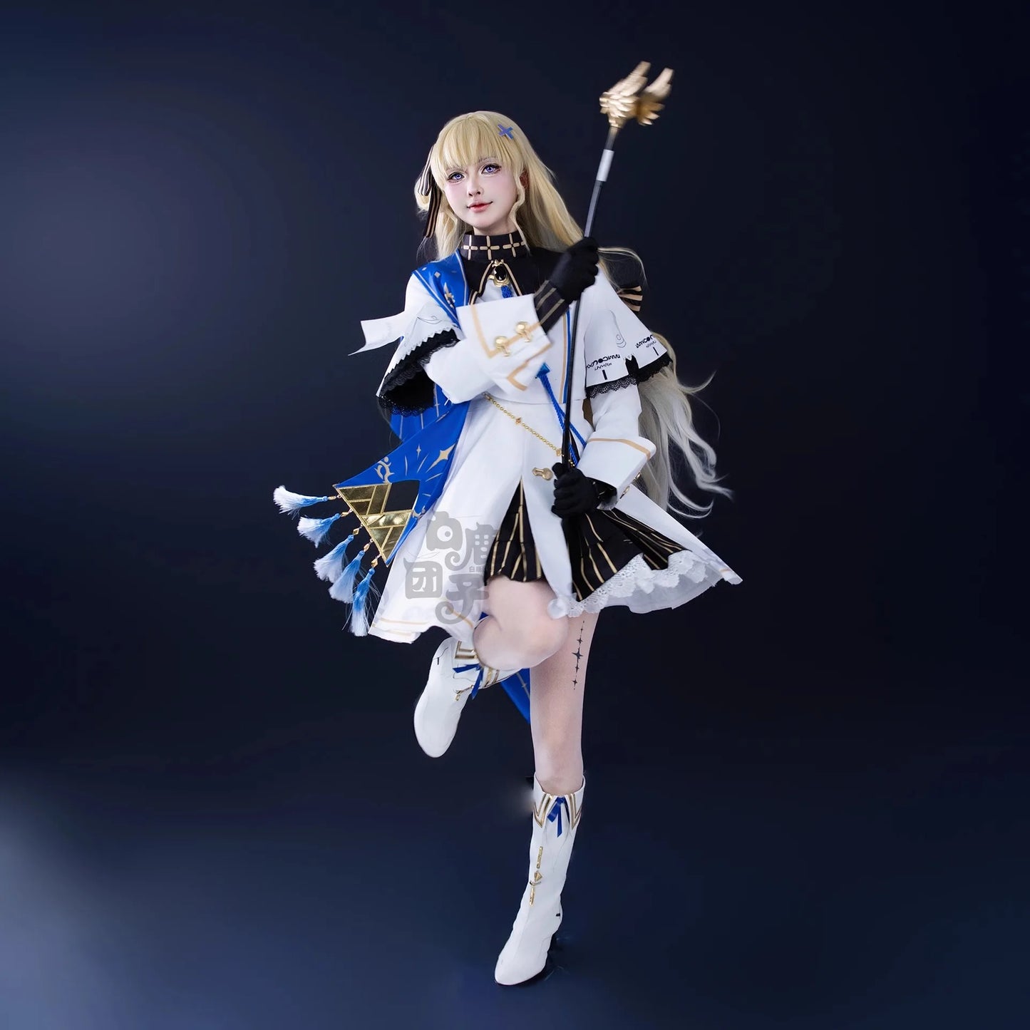 Wuthering Waves Phoebe Cosplay Costume Wig Dress Hat Headwear Sticker Stocking Rinascita Halloween Party Women Girls Prop iCoser