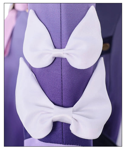 Cyrene Cosplay Costume Wig Dress Honkai Star Rail Uniform Headwear Amphoreus Carnival Halloween Party for Women Girls Role Play