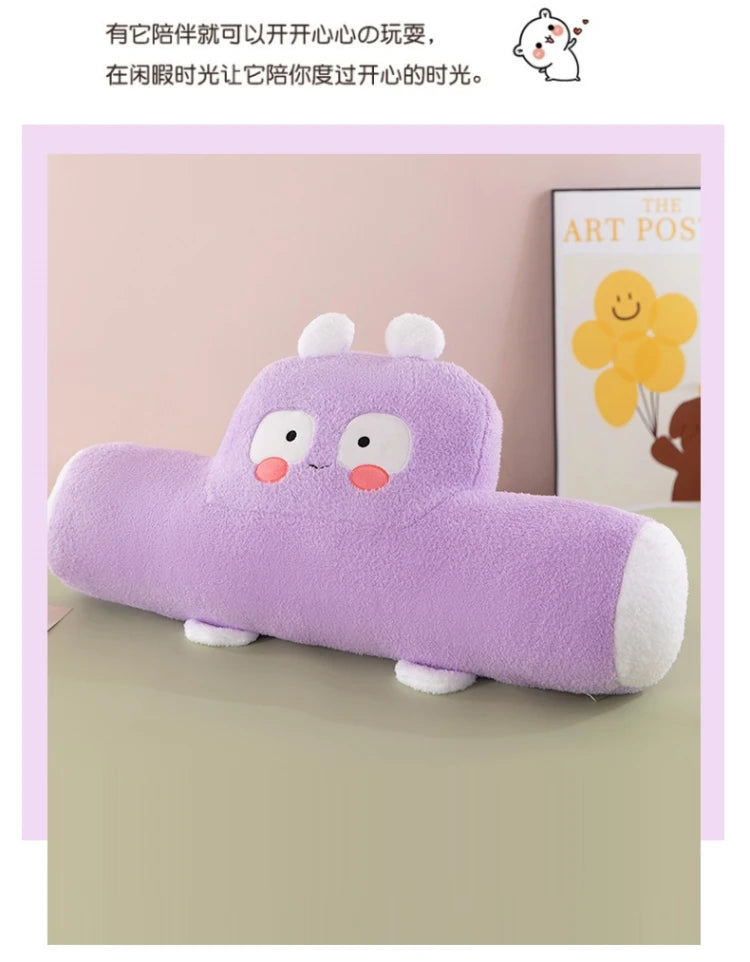 New Cute Car Cushion Office Seat Lumbar Support Creative Sofa Pillow Multifunctional Foot Cushion Nap Pillow