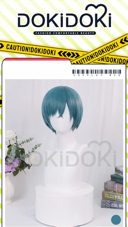 IN STOCK Ciel Phantomhive Wig Anime DokiDoki Ciel Cosplay Wig Men Halloween Short Hair Free Wig Cap