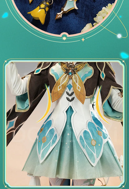 IN STOCK Firefly Cosplay Costume Game Honkai: Star Rail DokiDoki-SR HSR Female Cute Costume Outlet Firefly Cosplay Wig Halloween