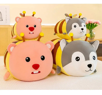 75CM Cute Soft Kawaii Honey Husky  Plush Toys Dog Stuffed Animals Long Pillow Doll for Kids Girlfriend Birthday Gift Home Decor