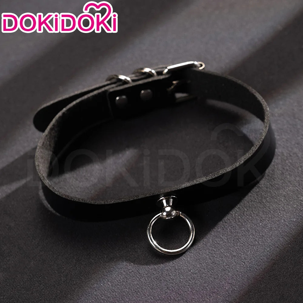 IN STOCK Makimaa Denjii Rezee Wig Anime Cosplay Dokidoki Women 35cm Purple Hair Rezee Cosplay Choker Demon Free Wig Cap