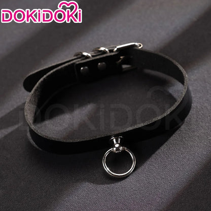 IN STOCK Makimaa Denjii Rezee Wig Anime Cosplay Dokidoki Women 35cm Purple Hair Rezee Cosplay Choker Demon Free Wig Cap