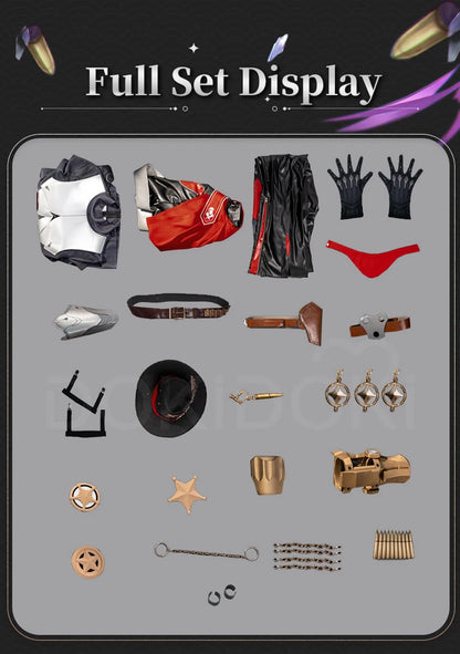 IN STOCK Boothill Cosplay Costume Game Honkai: Star Rail【S-2XL】DokiDoki-SR Men Halloween HSR Boothill Hat Armor Plus Size