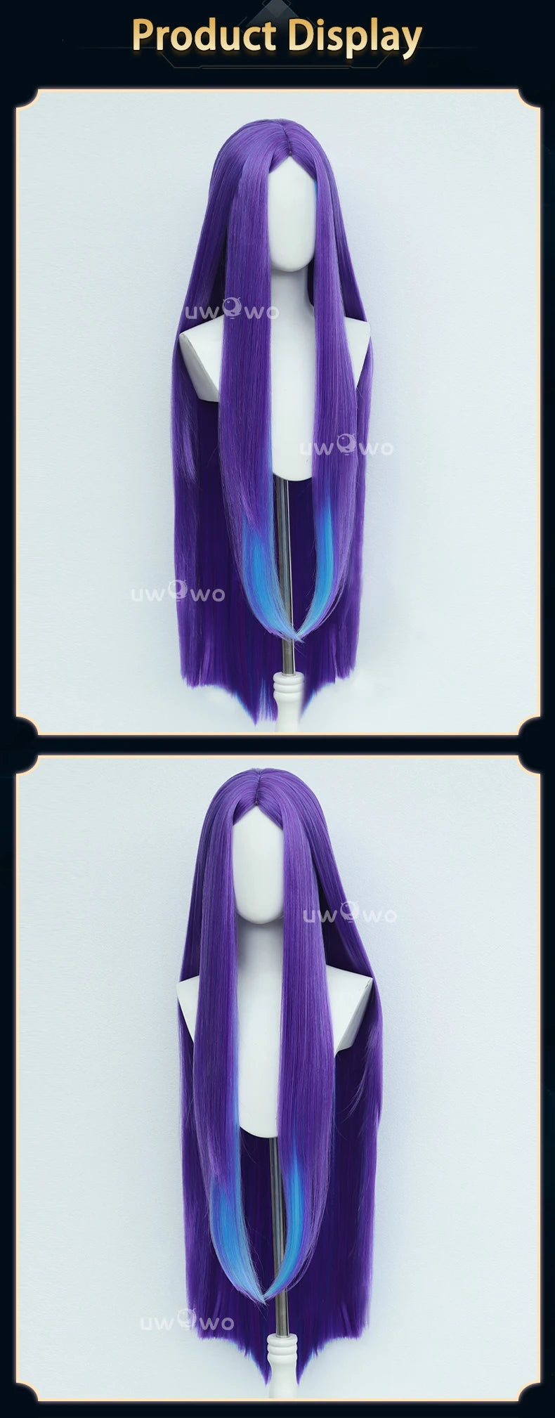 UWOWO Irelia Wig Game League of Legends/LOL: Spirit Blossom Irelia Cosplay Wig Long Hair Purple Wig Halloween Wig