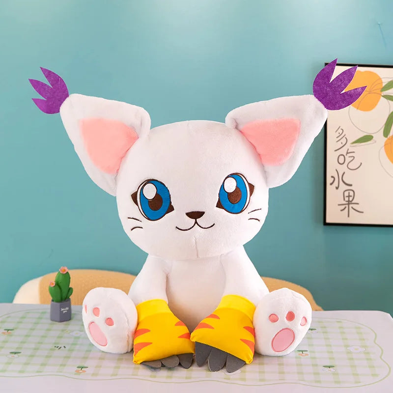 New Digimon Adventure Plush Toys Tailmon Action Figure Cartoon Stuffed Sitting Position Doll Soft Pillow Room Decor Toys Gifts
