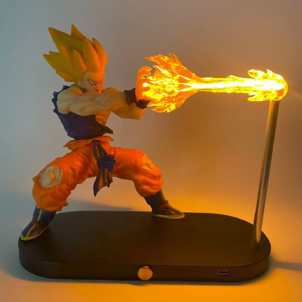 New Dragon Ball Son Goku Kamehameha Night Lamp Desktop Decoration Model Night Anime Surrounding Children'S Toys Birthday Gift