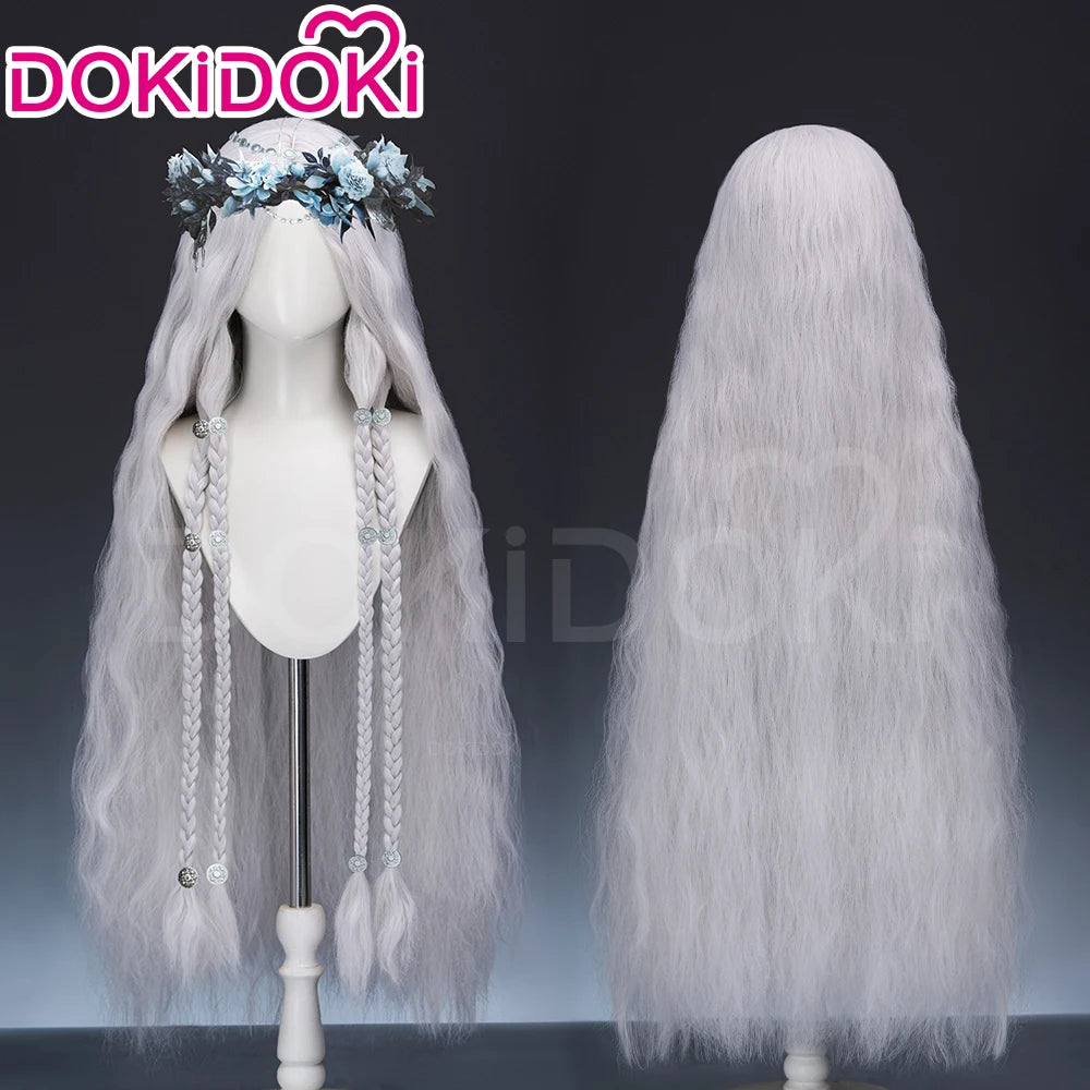 IN STOCK Reclusee Duchesss Revenantt Wig Game Cosplay Wig DokiDoki Women 60cm Long Curly Hair Reclusee Cosplay Free Wig Cap