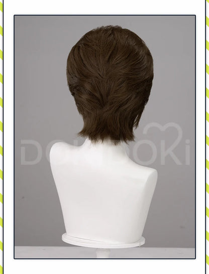 IN STOCK Jimmy Curly Wig Game Mouthwashing Cosplay DokiDoki Men 35cm Short Hair Jimmy Cosplay Free Wig Cap