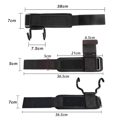 Weight Lifting Hook Grips with Adjustable Wrist Wraps for Gym Fitness Pull-Ups Powerlifting Gloves 1 Pair