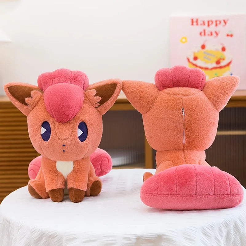35/65cm Vulpix Pokemon Plush Toys Anime Doll Cartoon Fox Large Pokémon Plushie Kawaii Stuffed Gift for Kids Xmas Birthday
