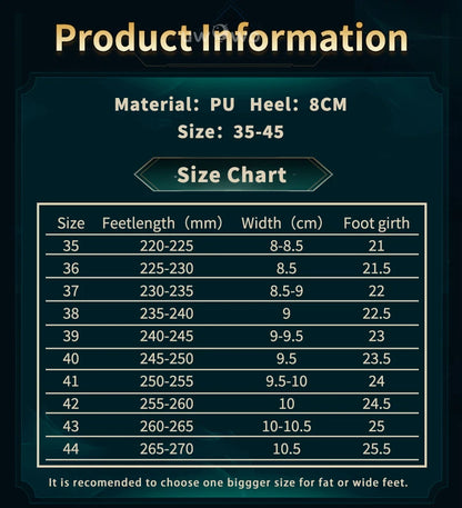 UWOWO Soraka Shoes Game League of Legends/LOL: Star Guardian Soraka SG Cosplay Shoes Size 35-44