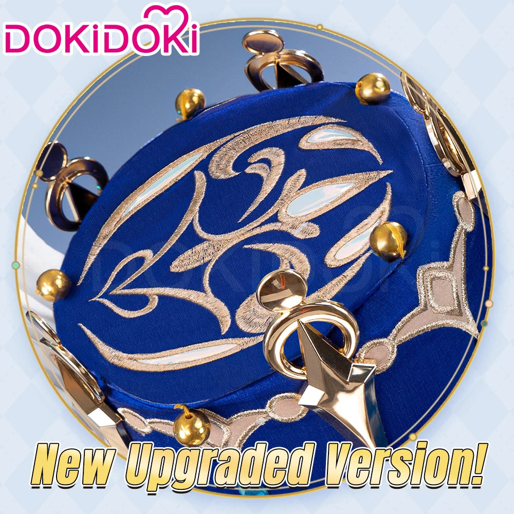 IN STOCK Focalors Furina Hat Game Genshin Impact Cosplay DokiDoki Fontaine Furina Hydro Women Blue Hat Metal Accessories Cosplay