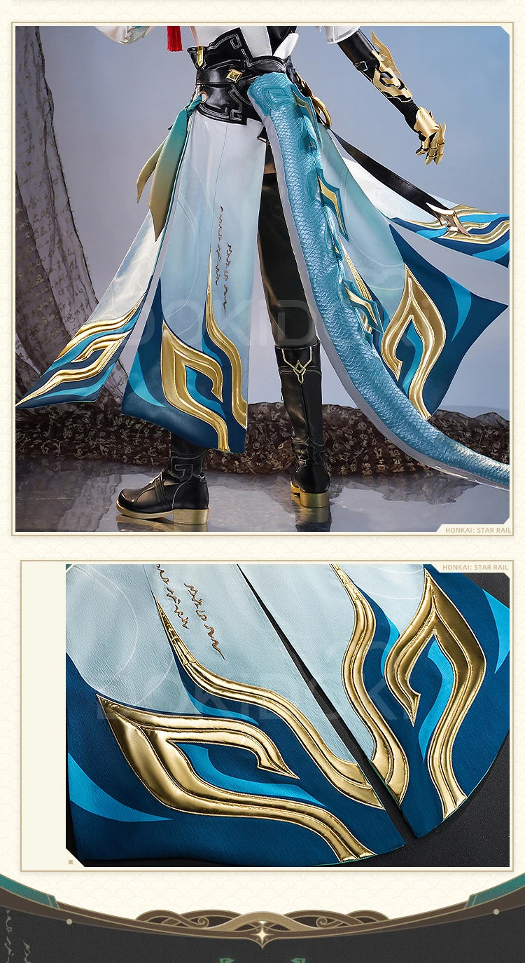 Dan Heng IL Permansor Terrae Cosplay Costume Game Honkai: Star Rail【S-2XL】DokiDoki-SR Danheng Tail Halloween Cosplay Plus Size