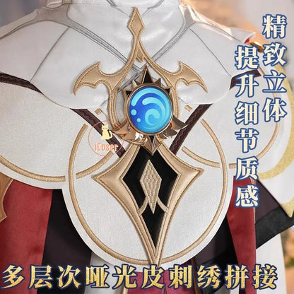 Genshin Impact Dahlia Cosplay Costume Wig New Skins Uniform Hat Goth Vampire Heterochromia Boy Mondstadt Halloween for Women Men