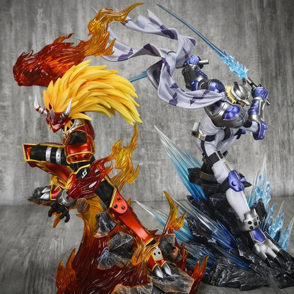 Bandai Digimon Garurumon Agunimon 26cm PVC Model