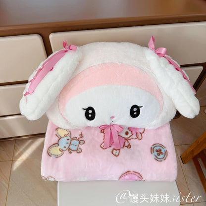 Sanrio Lolita My Melody Headrest Back Cushion Car Seat Belt Cover Stuffed Anime Kuromi Cuddly Pillow Plushies Xmas Gifts Girl