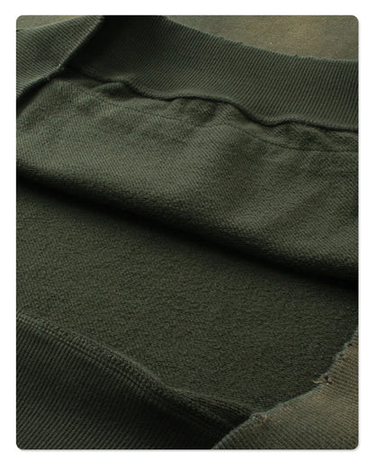 ZODF Autumn Winter Spray Dyeing Ink Splashing Hoodies For Men Unisex 450gsm Washed Oversized Knitted Hooded Pullovers HY0908