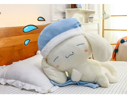 50CM Sanrio Sleeping Cartoon Anime Cinnamoroll Plushies Stuffed Animal Home Decoration Peluche Sleeping Pillow Holiday Gifts