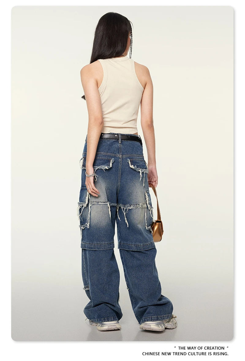 ZODF Women 2024 Summer Washed Tank Tops Female Hotsweet Girls 235gsm Slim Pleated Arc Hem Camisole TEE Streetwears HY0795