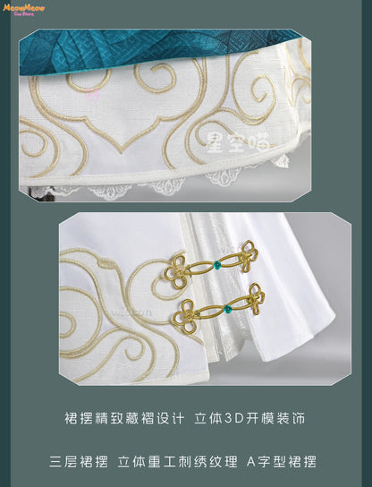 BWuthering Waves JinHsi Cosplay Costume Adult Polyester Set