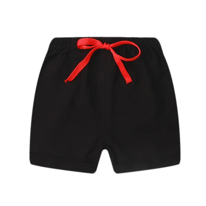 Toddler Boy Shorts Cotton Black Red Soft for Kids Sport 1 to 2 3 4 5 6 Years 2024 Baby Girl Short Pants Summer 9 12 18 24 Months