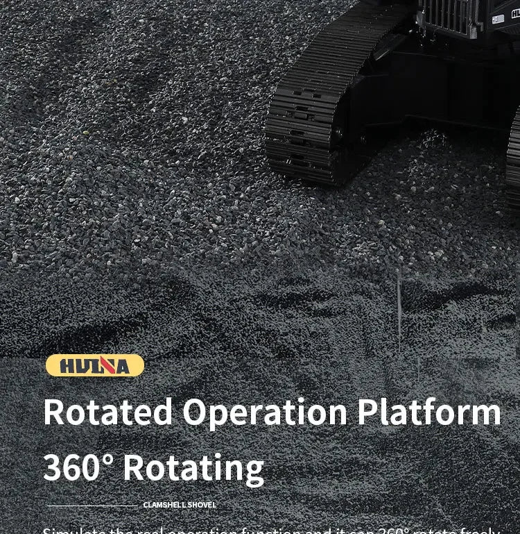 Huina 1594 22 Channels Large Remote Control Excavator 1/14 Electric Heavy Duty RC Excavator for Children Toys Model