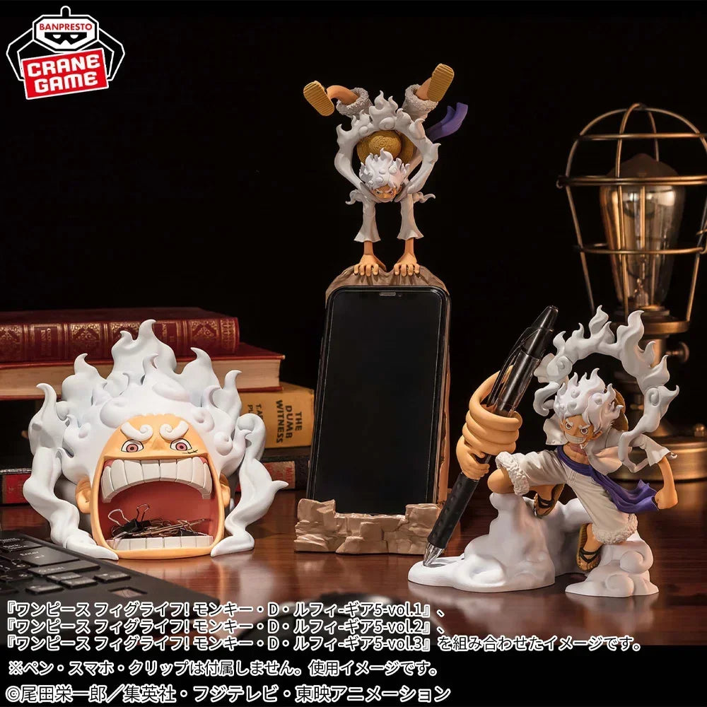 BANPRESTO Fig Life Gear 5 Monkey D Luffy Figure Anime One Piece Model Genuine Boxed Toy