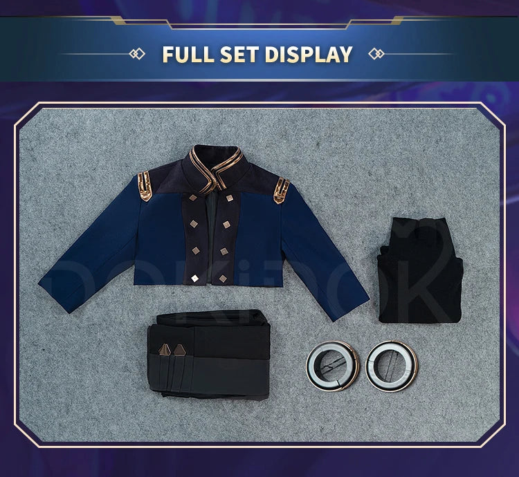 IN STOCK Caitlyn Cosplay Costume Anime Cosplay【S-3XL】DokiDoki-R Women Uniform Caitlyn Halloween Costume Plus Size