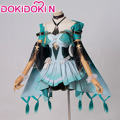 Ciaccona Cosplay Costume Game Wuthering Waves【XS-3XL】DokiDoki-N Women Green Dress Ciaccona Costume Plus Size