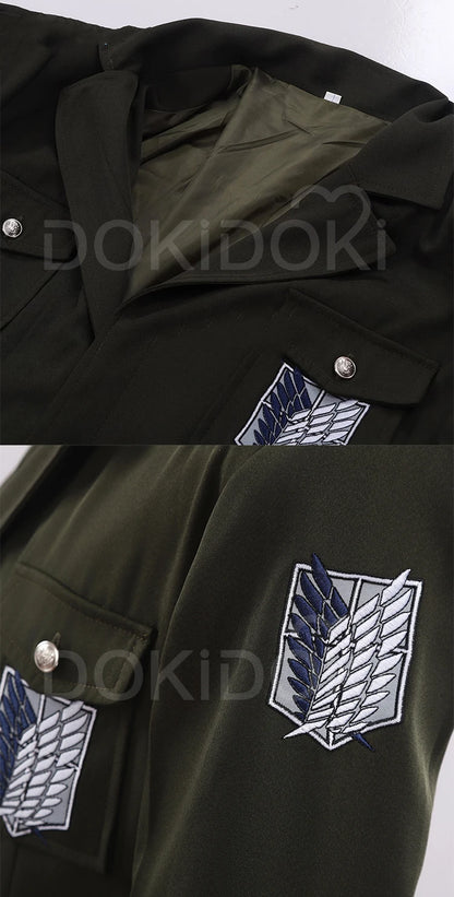 Mikasaa Ackermann Cosplay Costume Anime Cosplay【S-2XL】DokiDoki-R Cosplay Levii/Mikasaa Uniform Plus size