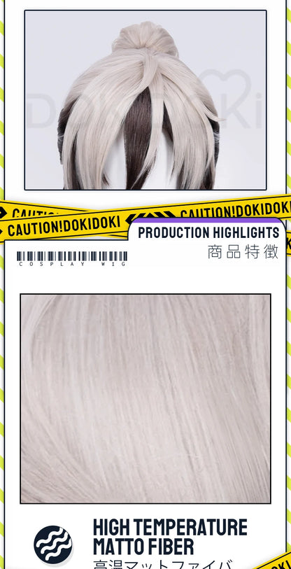 IN STOCK Rei Wig Game Nu: Carnival DokiDoki Men Long Hair Rei Cosplay High Heat Resistant Hair Free Wig Cap